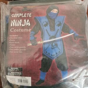 Complete Ninja Halloween Costume Boy's Size 8